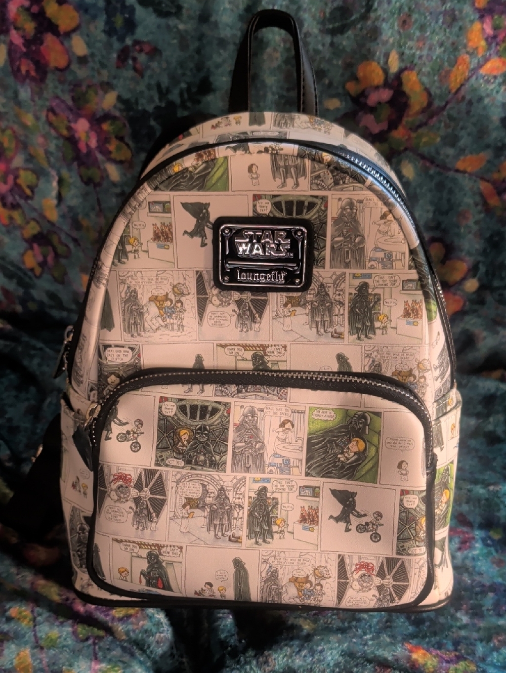 Loungefly Star Wars Comic Panel Mini Backpack - Black Accents